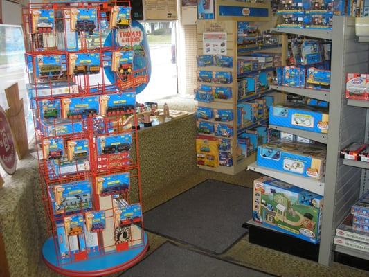 We feature one of the largest selections of Thomas Wooden Railway in the city.