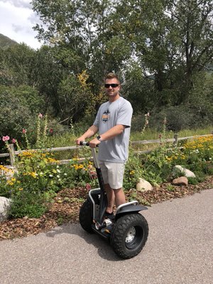 Tour operator on the off-road Segway x2