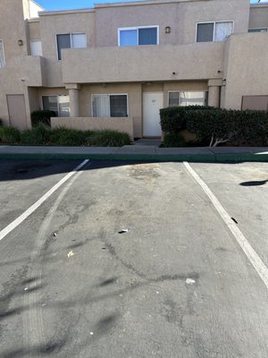 Guest parking with no signage.