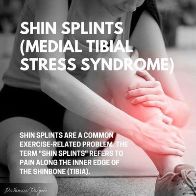 If you have shin splints, you might notice tenderness, soreness or pain along the inner side of your shinbone.