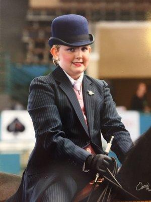 In the line up at the Charity Fair Horse Show in Del Mar