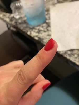 3 day old nail small chip on side