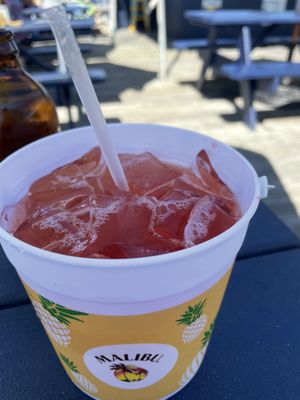 Bucket of rum punch