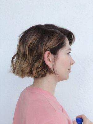 Balayage and cut