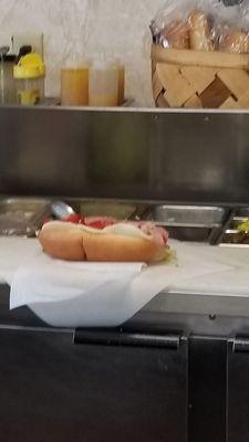 My Italian sub being made