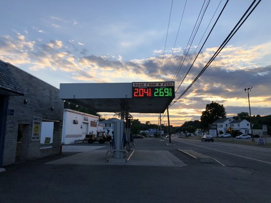 Sunset and gas prices