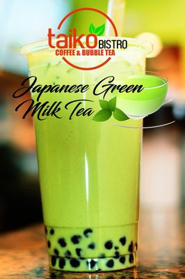 Attention, Matcha addicts! We have Japanese Green Milk Tea with Tapioca Boba!