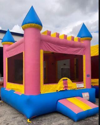 Pink Castle Bounce House now available