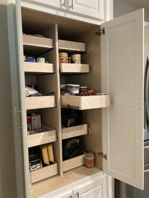 Pantry organizer with drawers