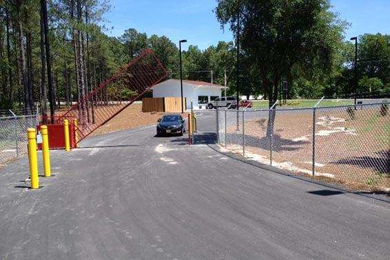 Secure Facility, featuring High Fences and Coded-Entry Gates