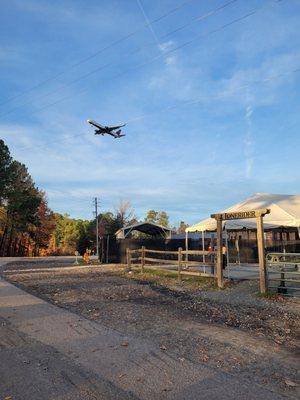 Great place to watch planes on final approach to RDU.