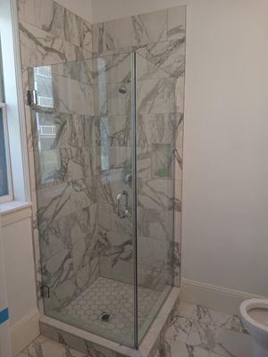 Custom shower install