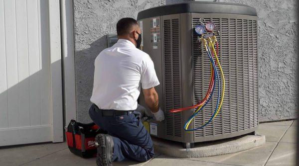 Air conditioning installation