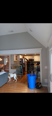 Remove interior walls to install new beams