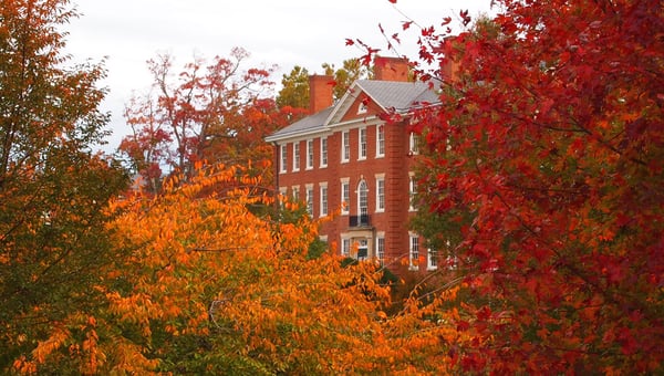 Morton Hall in the fall