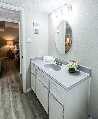 Renovated Bathroom, new mirrors