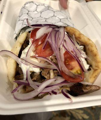 Greek yeero pita (delivery)