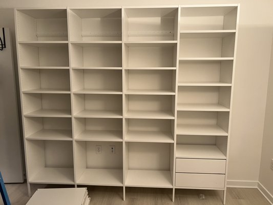 Ikea shelve unit! Great amount of storage