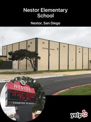 Original cafeteria building from the 1970s as Nestor Elementary School before 2000s becoming Nestor Language Academy Charter School