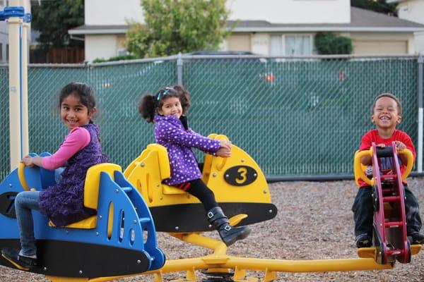 Preschool on the playground