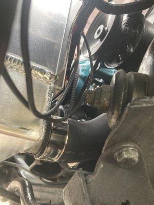 Control Wires hanging down below control arm