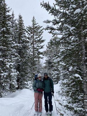 This couple wanted a backcountry tour for their birthday!