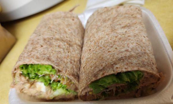 Tuna wheat wrap