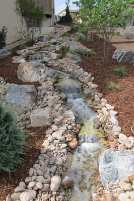 Water features create zen and peaceful living.