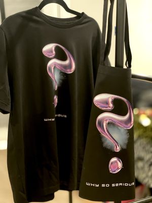 T-shirt and bag set Printed and Designed By Feeding Art.