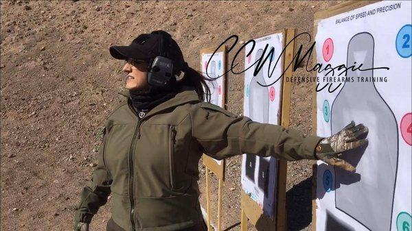 Defensive Firearms Training with CCW Maggie