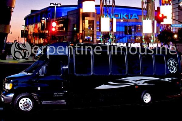 E 450 Party Bus Exterior