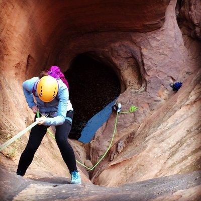 Canyoneering in southern Utah