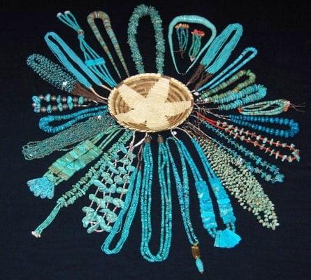 Turquoise Necklaces from  Kewa Pueblo