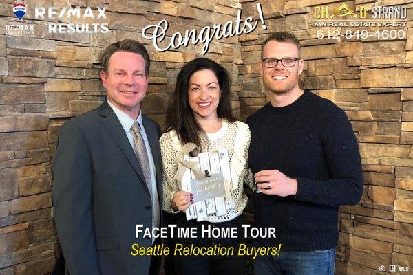 FaceTime comes to the RESCUE! Congrats to Clare & Andy! Gave them a Tour from Seattle, with my iPhone. Offer Accepted! Very Happy Clients!