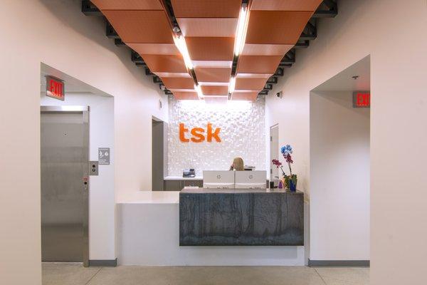 Lobby entrance to the offices of TSK Architects in Henderson, Nevada.