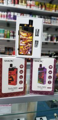 Smok Trinity devices available in sorted colors.