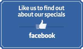 Like us on Facebook for special offers and promotions.