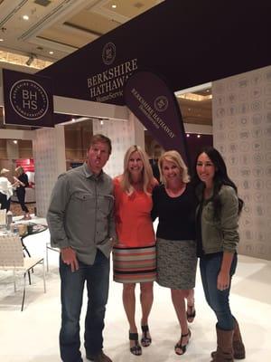 FHG team Lesley and Nora at our National Sales Convention with the Fixer Uppers !