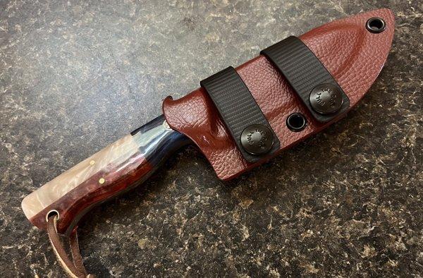 Custom Knife Sheath in Scout Carry configuration