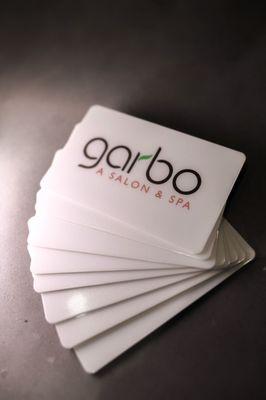 Gift cards give a unique experience at Garbo. Happy Everything!