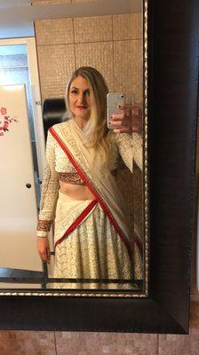 My lehenga from Sari Sapni. I received endless compliments on this garment!