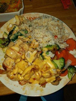 Shrimp and Chicken  Habachi