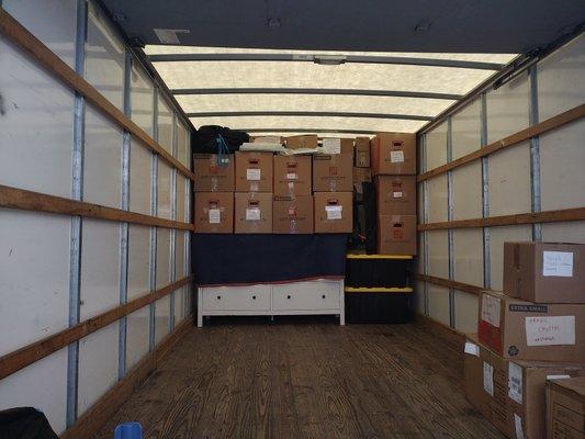 Loading  your belongings is one of the services we provide .