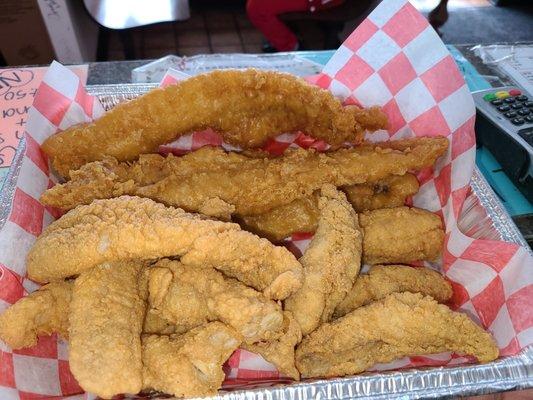 Hot and Fresh fried Catfish