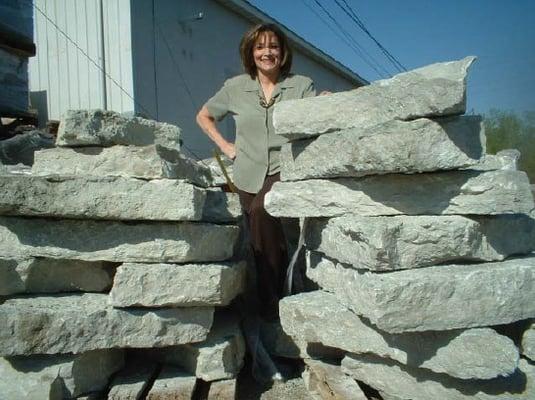 Natural Stone Outcropping.  We stock many sizes and colors.  rocksnroots.com 586-752-4900