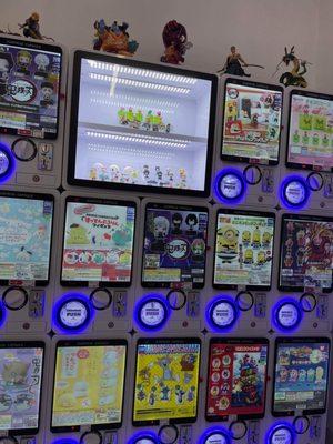 Gacha machines by the registers