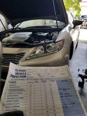 2015 Lexus 25point inspection.