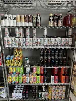 Great selection of clean energy drinks and high protein beverages!