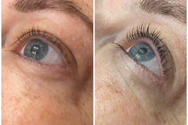 Lash lift and tint by Hailee