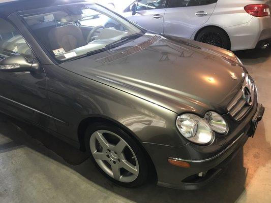 Mercedes Benz CLK350 with Gliptone 3 year Select GT Quartz Ceramic Coating